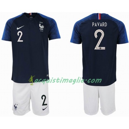 Divisa di Calcio Francia PAVARD 2 2 star Bambino Prima Mondiali 2018